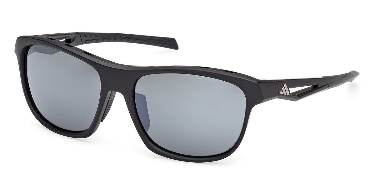 Adidas Sport SP0118 Polarized 02D, Black frame, Smoke Grey Polarized lenses