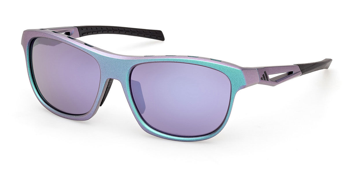 Adidas Sport SP0118 97Z, Green frame, Gradient Violet Mirror lenses