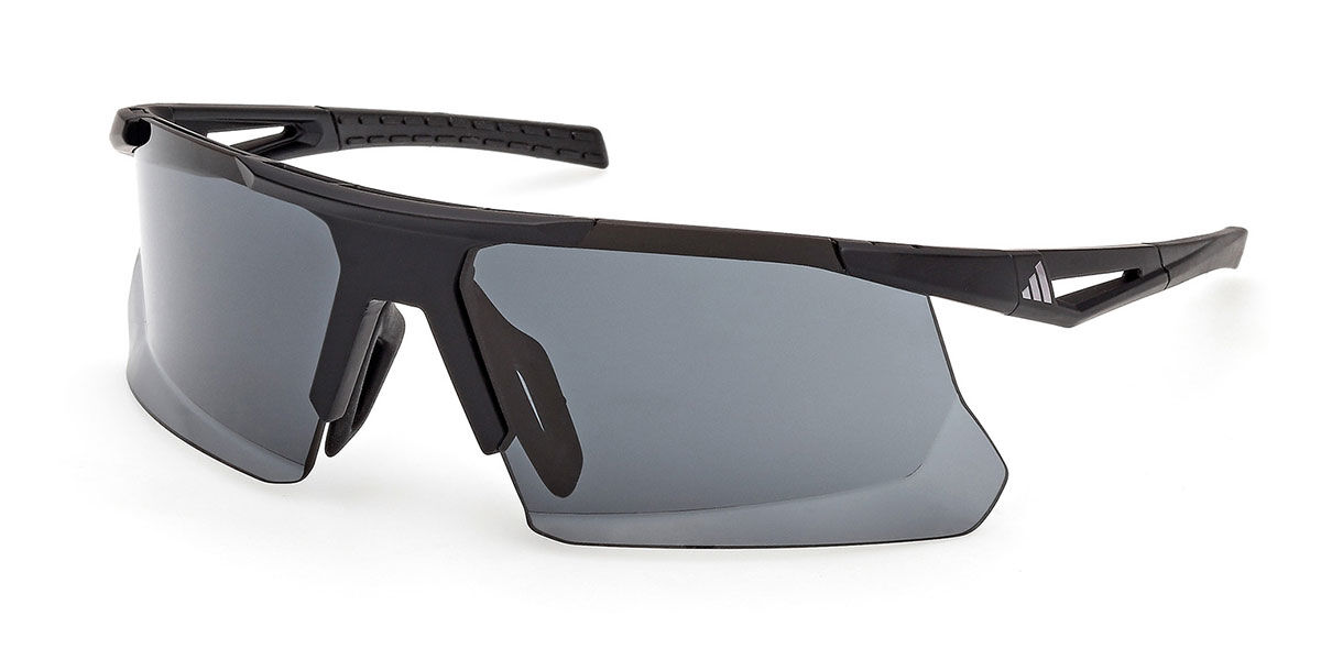 Adidas Sport SP0119 02A, Black frame, Smoke Grey lenses