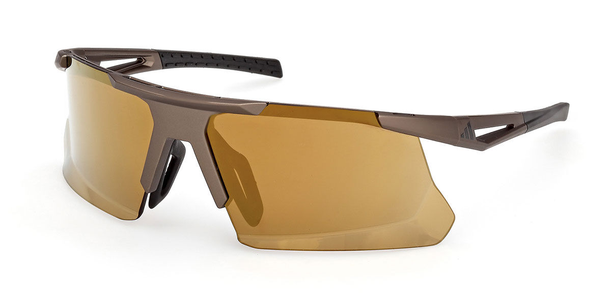 Adidas Sport SP0119 49G, Brown frame, Brown Mirror lenses