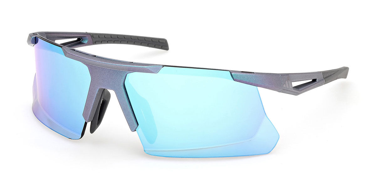 Adidas Sport SP0119 97X, Green frame, Blue Mirror lenses