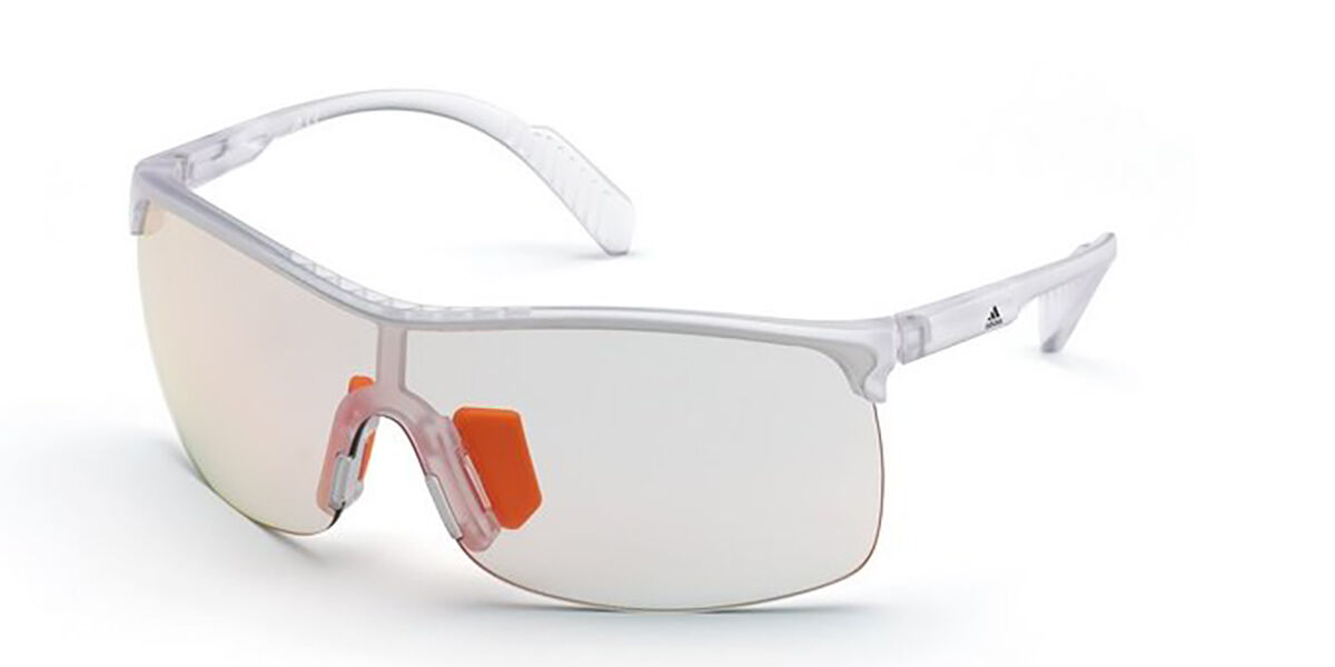 Adidas Sport SP0003 26C, Clear frame, Grey Mirror lenses