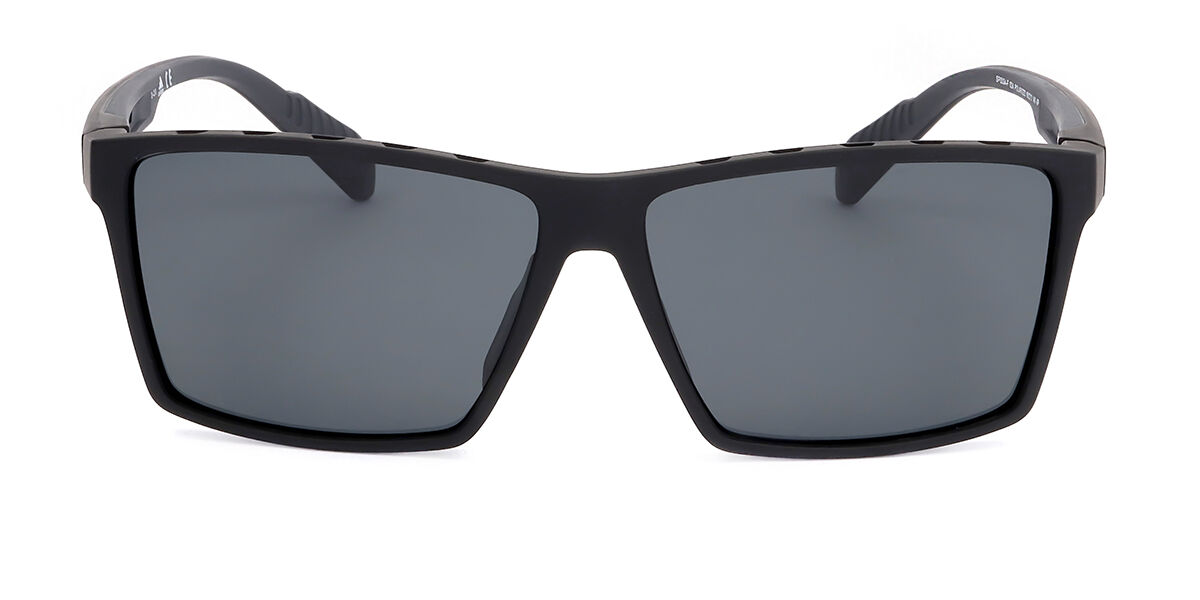 Adidas Sport SP0034-F Asian Fit 02A, Black frame, Dark Grey lenses