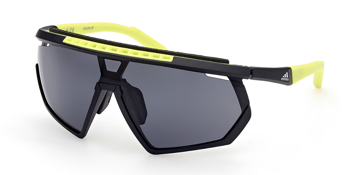 Adidas Sport SP0029-H Polarized 02D, Black frame, Smoke Grey lenses