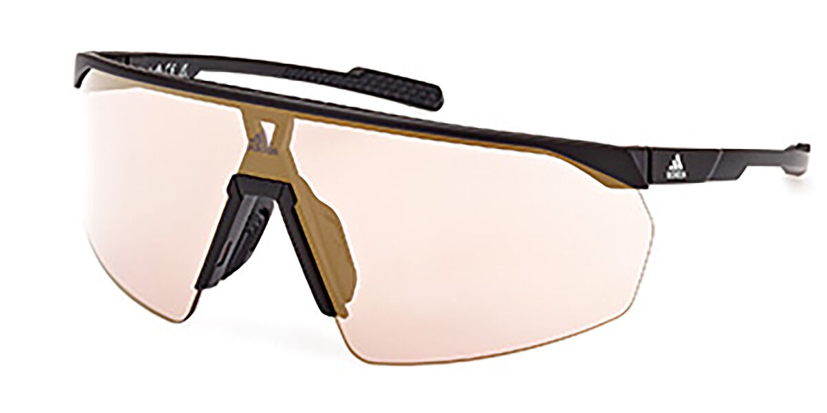 Adidas Sport SP0075 PRFM Shield 02G, Black frame, Brown Mirror lenses
