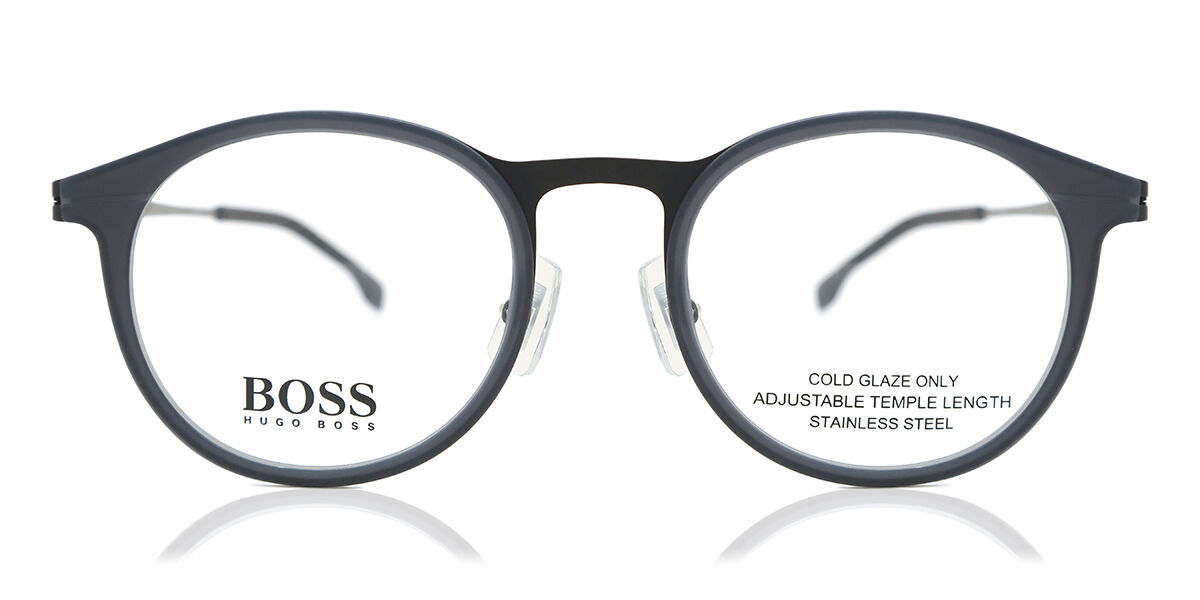 BOSS Boss 1245 003 Men's Eyeglasses Black Size 49 (Frame Only) - Blue Light Block Available