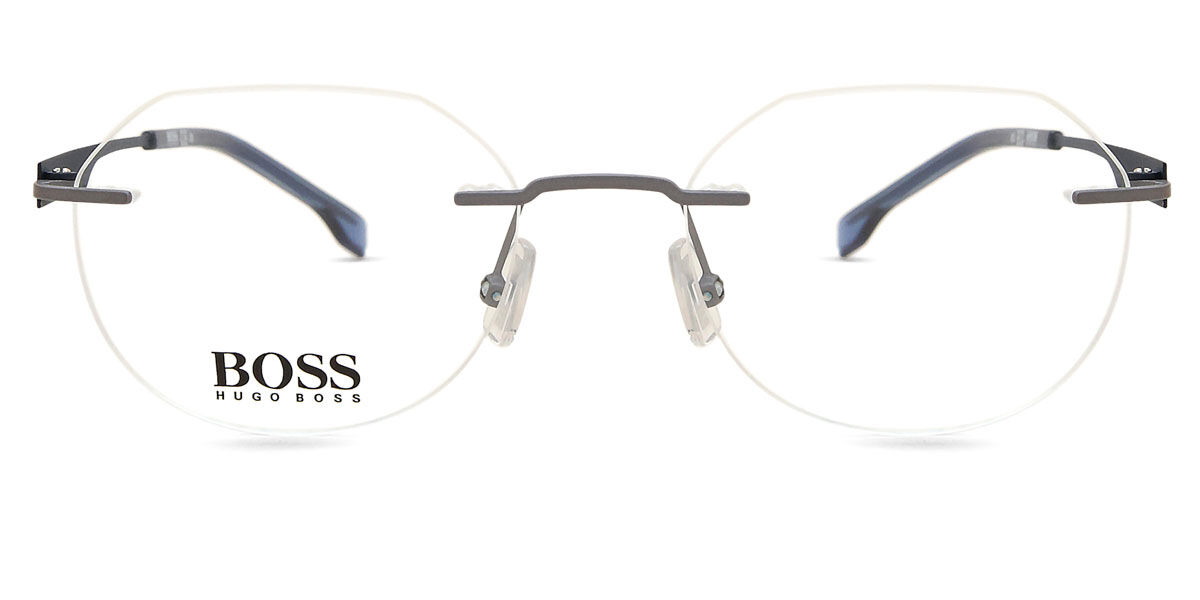 BOSS Boss 1265/D Asian Fit 9T9 Men's Eyeglasses Grey Size 50 (Frame Only) - Blue Light Block Available