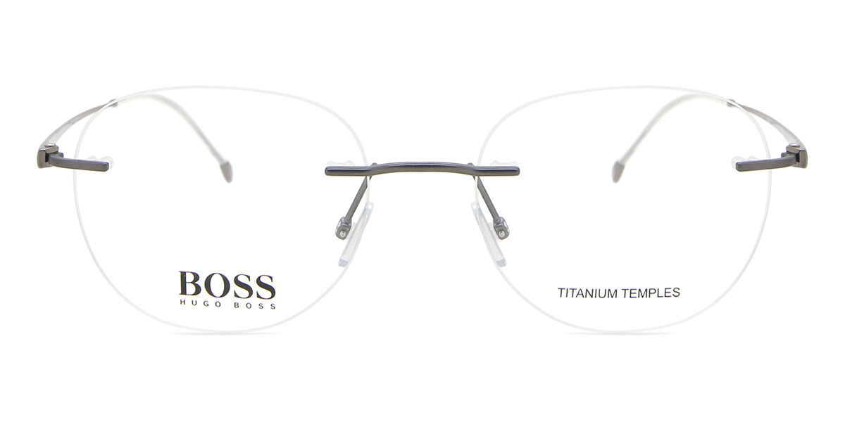 BOSS Boss 1266/D Asian Fit R80 Men's Eyeglasses Grey Size 51 (Frame Only) - Blue Light Block Available