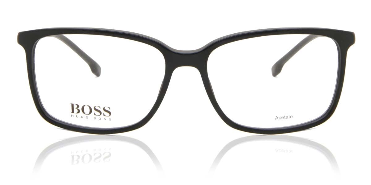 BOSS Boss 1185/IT 807 Men's Eyeglasses Black Size 56 (Frame Only) - Blue Light Block Available