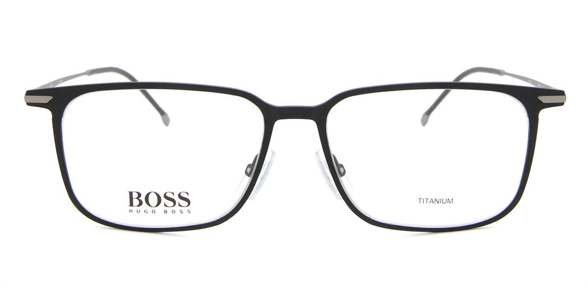 BOSS Boss 1253 003 Men's Eyeglasses Black Size 55 (Frame Only) - Blue Light Block Available