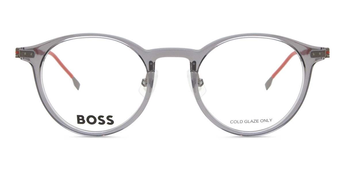 BOSS Boss 1350/F Asian Fit KB7 Men's Eyeglasses Grey Size 49 (Frame Only) - Blue Light Block Available