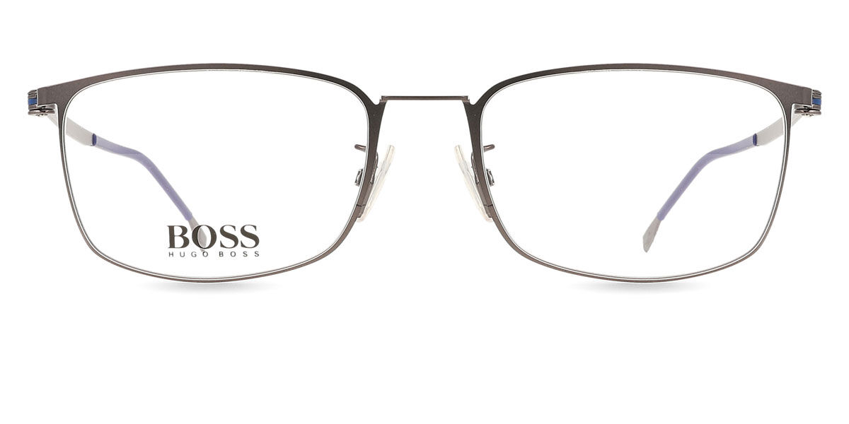 BOSS Boss 1351/F Asian Fit R80 Men's Eyeglasses Grey Size 55 (Frame Only) - Blue Light Block Available