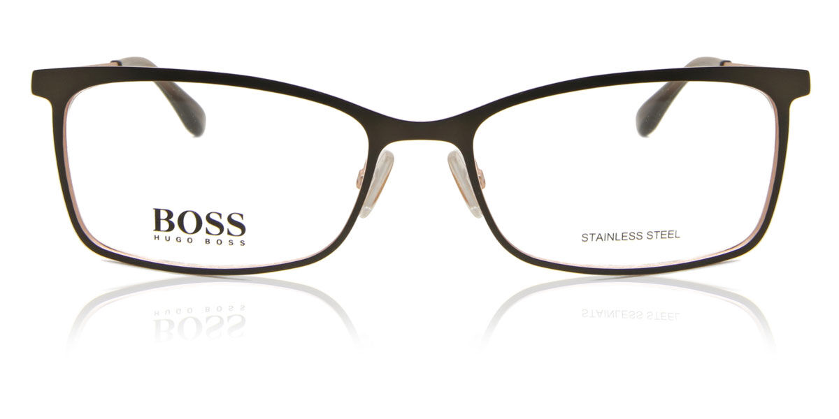 BOSS Boss 1112 EEM Women's Eyeglasses Brown Size 55 (Frame Only) - Blue Light Block Available