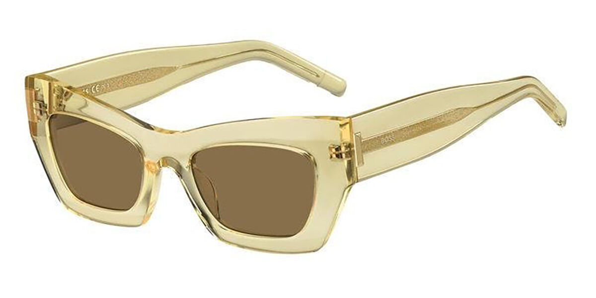 BOSS Boss 1363/S 40G/70 Women's Sunglasses Yellow Size 52