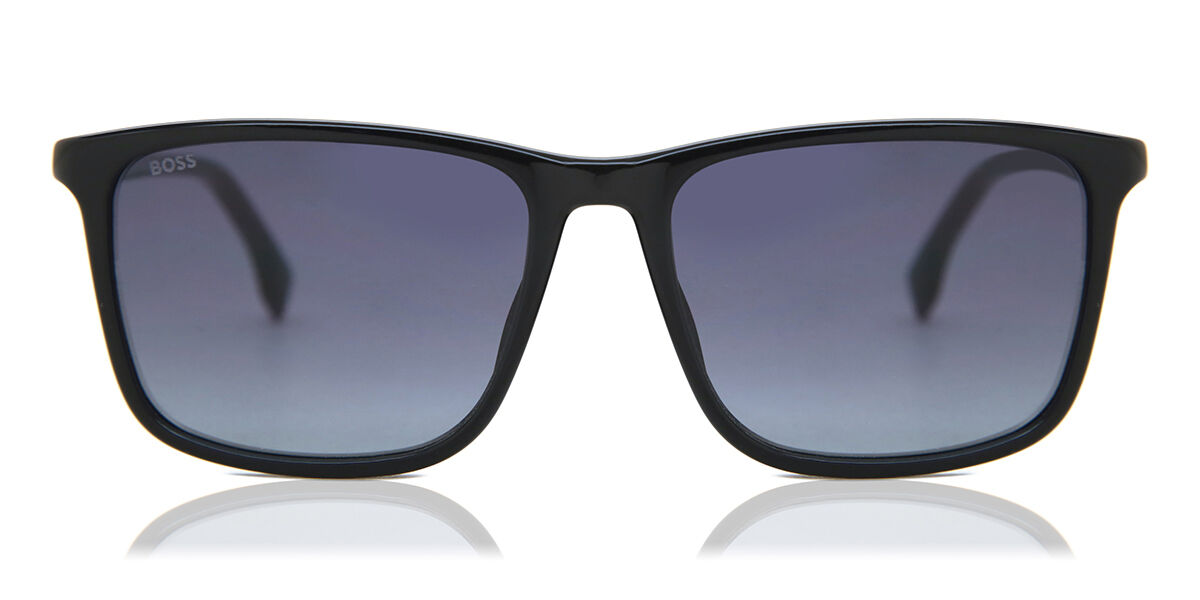 BOSS Boss 1434/S 807/9O, Black frame, Gradient Dark Grey lenses