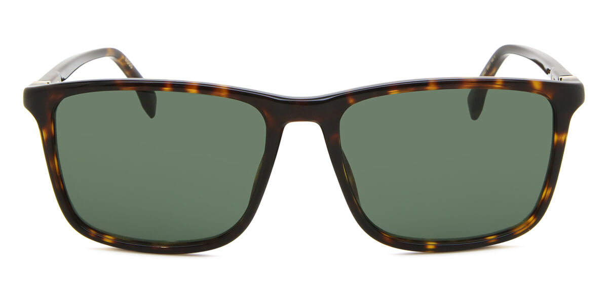 BOSS Boss 1434/S 086/QT, Tortoiseshell frame, Green lenses