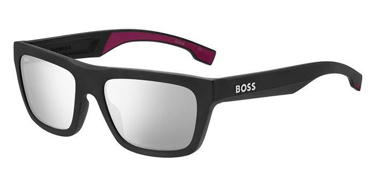BOSS Boss 1450/S DNZ/DC, Black frame, Silver Mirror lenses