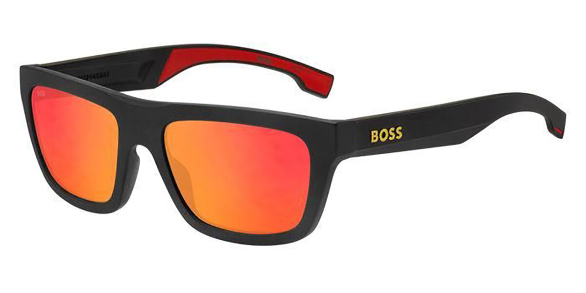 BOSS Boss 1450/S PGC/UZ, Black frame, Orange Mirror lenses