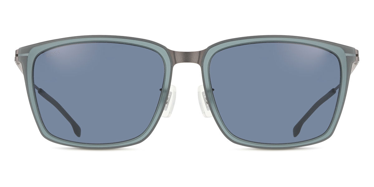 BOSS Boss 1465/F/S Asian Fit R80/KU, Grey frame, Blue lenses