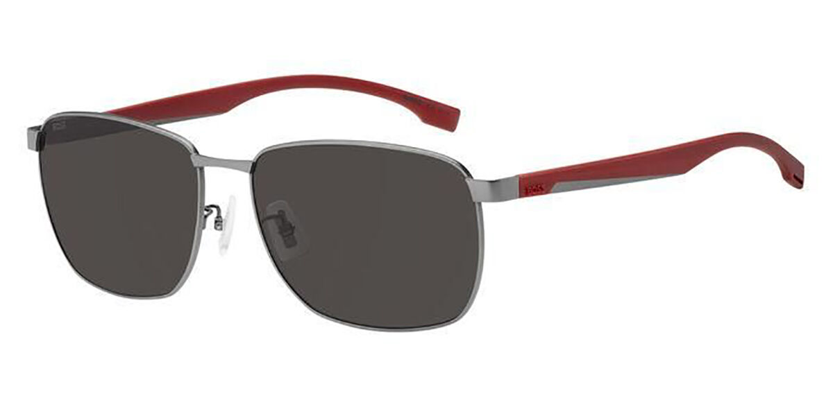 BOSS Boss 1469/F/SK Asian Fit R80/IR, Silver frame, Dark Grey lenses