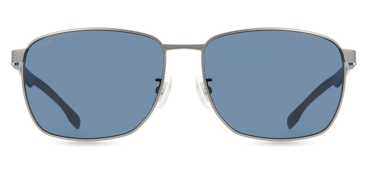 BOSS Boss 1469/F/SK Asian Fit R81/KU, Silver frame, Blue lenses