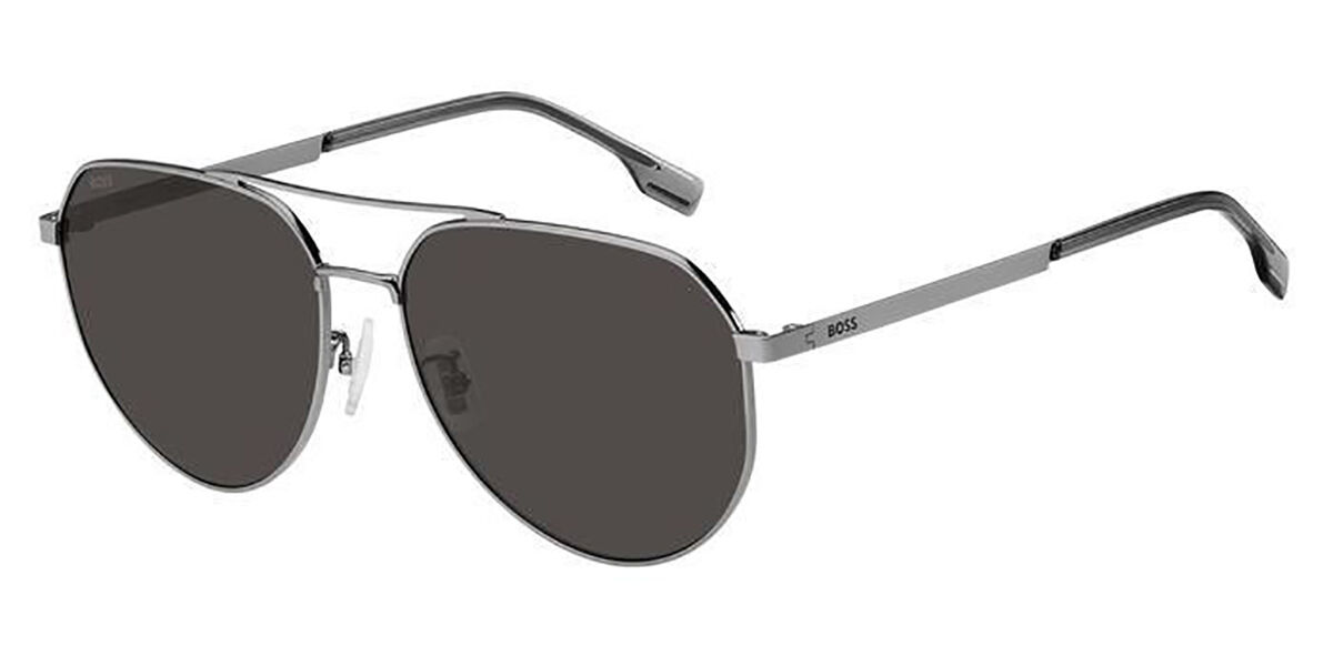 BOSS Boss 1473/F/SK Asian Fit 6LB/IR, Silver frame, Dark Grey lenses