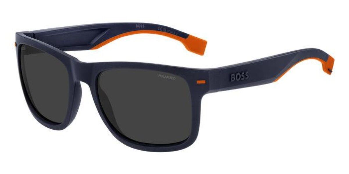 BOSS Boss 1496/S LOX/25, Blue frame, Dark Grey lenses