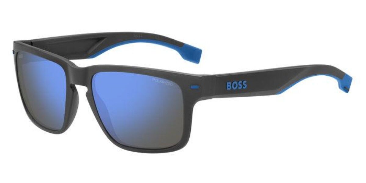 BOSS Boss 1497/S 8HT/4J, Grey frame, Blue Mirror lenses