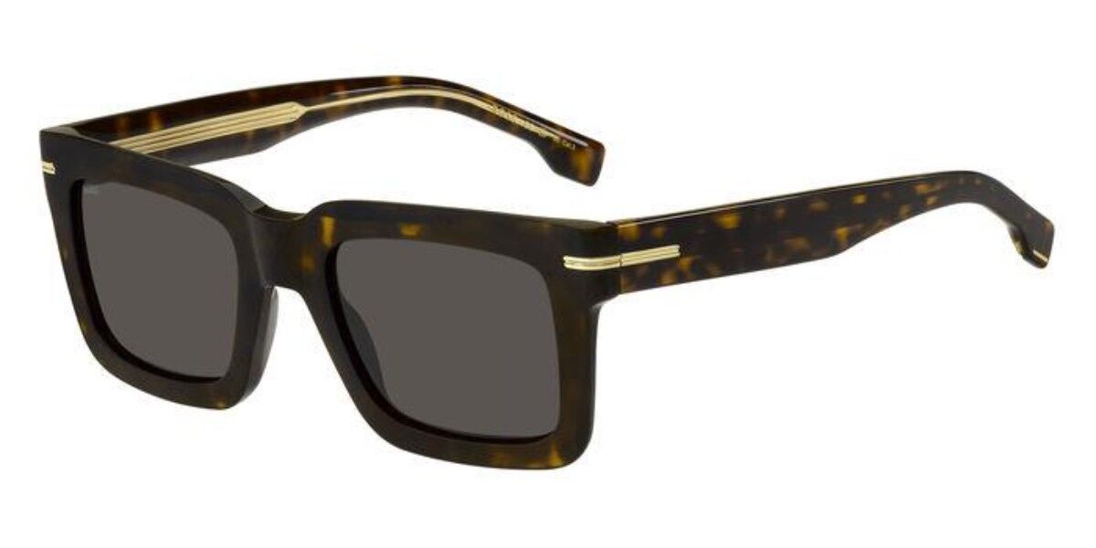 BOSS Boss 1501/S 086/IR, Tortoiseshell frame, Solid Dark Grey lenses