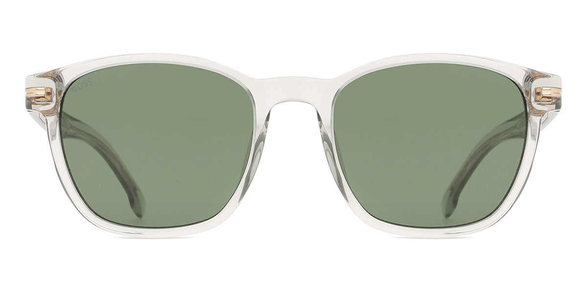 BOSS Boss 1505/S KB7/QT, Grey frame, Solid Dark Green lenses