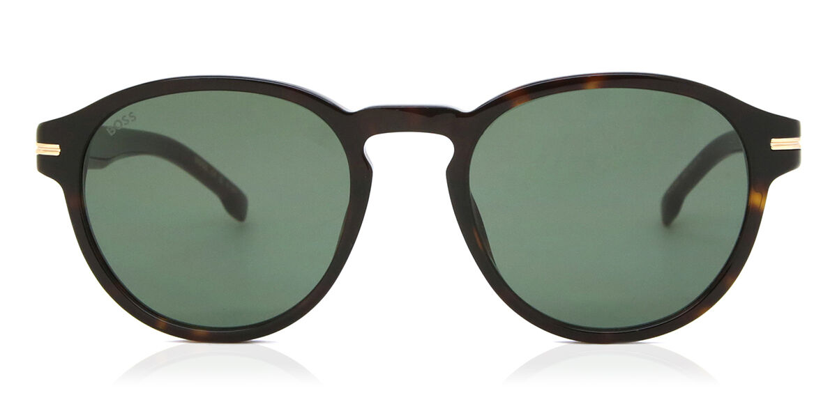 BOSS Boss 1506/S 086/QT, Tortoiseshell frame, Green lenses