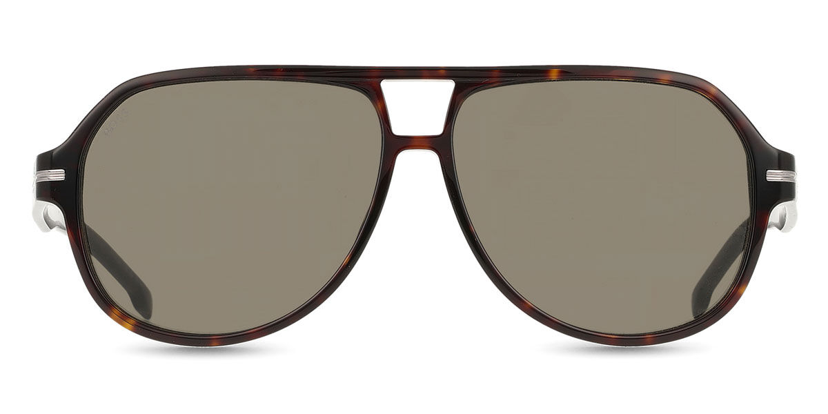 BOSS Boss 1507/S 086/IR, Tortoiseshell frame, Solid Dark Grey lenses