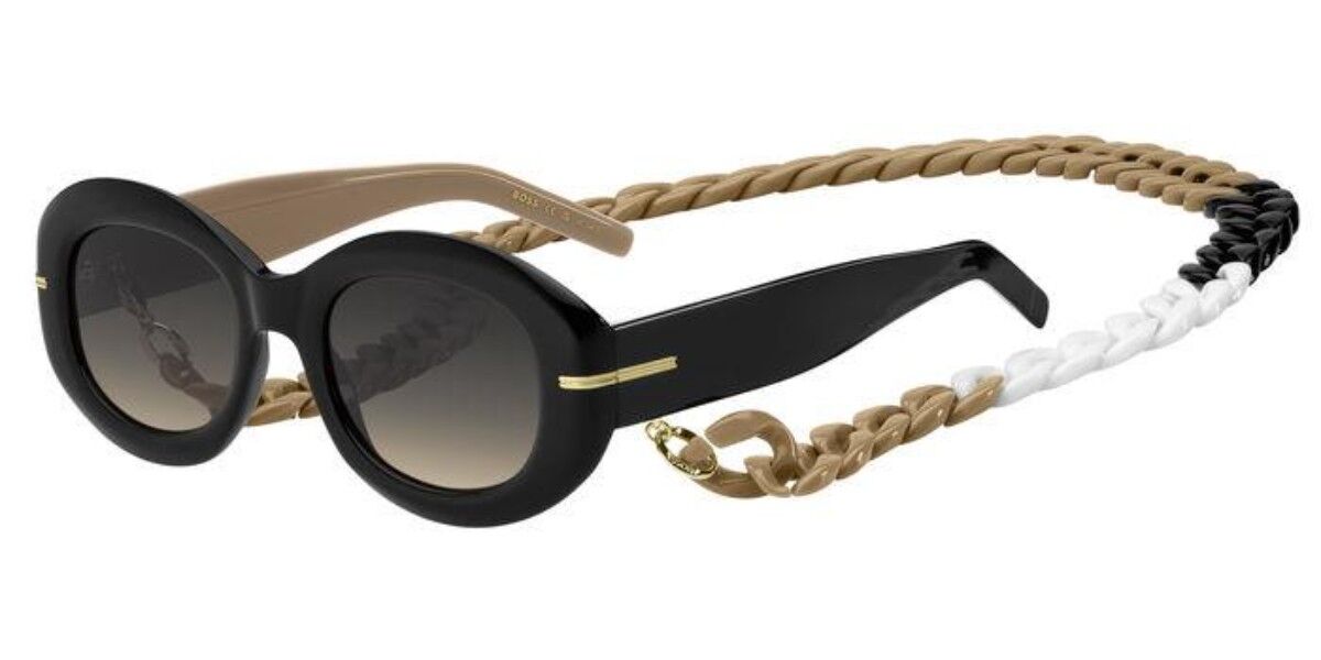 BOSS Boss 1521/N/S 0WM/PR, Black frame, Gradient Dark Brown lenses