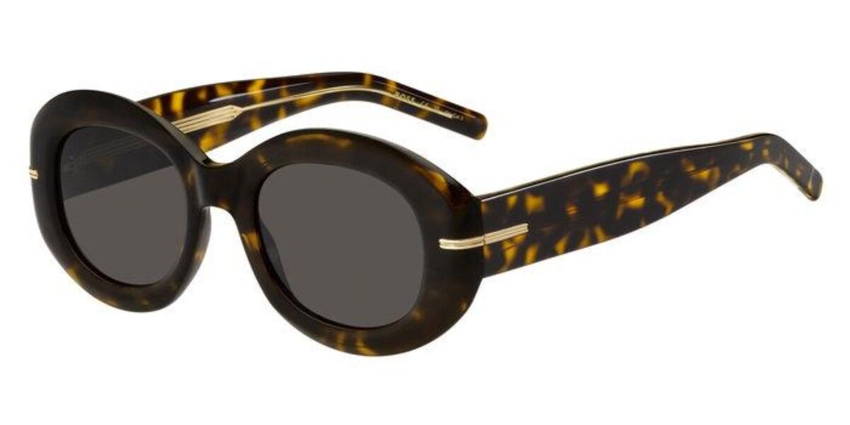 BOSS Boss 1521/S 086/IR, Tortoiseshell frame, Solid Dark Grey lenses