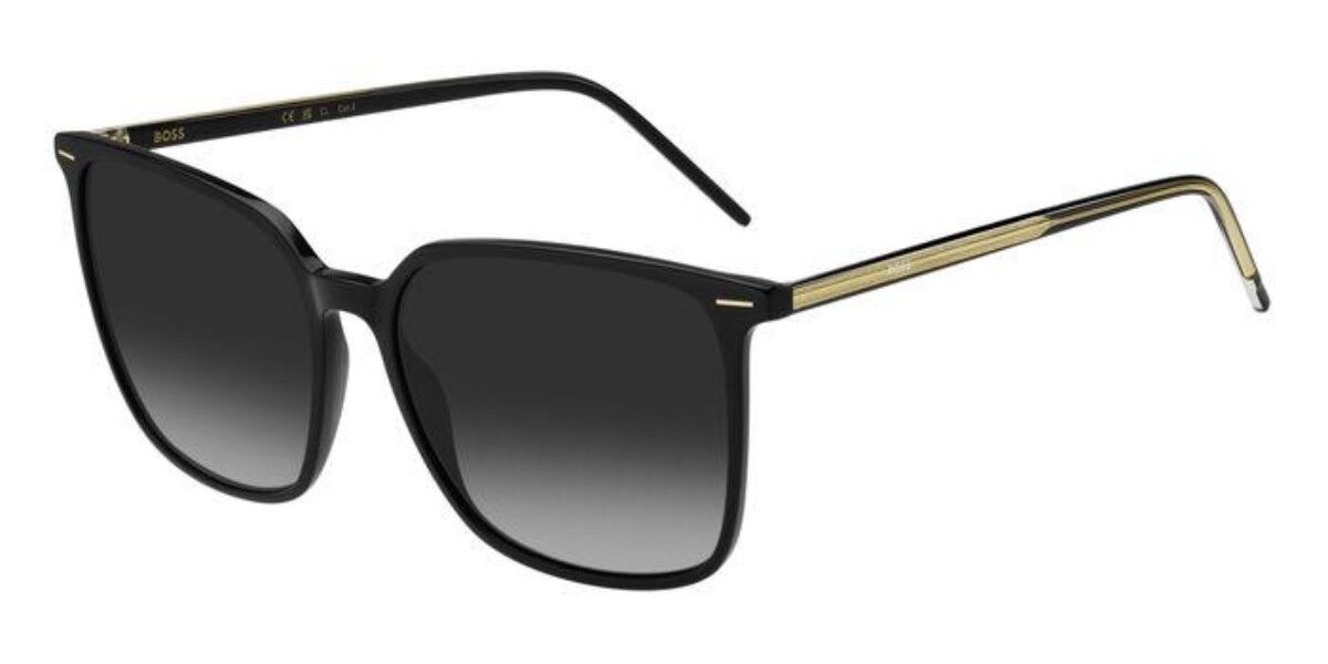 BOSS Boss 1523/S 807/9O, Black frame, Gradient Dark Grey lenses
