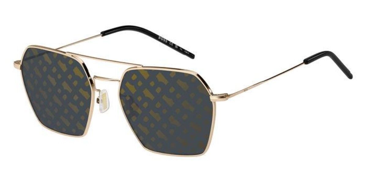 BOSS Boss 1533/S 000/7Y, Gold frame, Dark Grey lenses