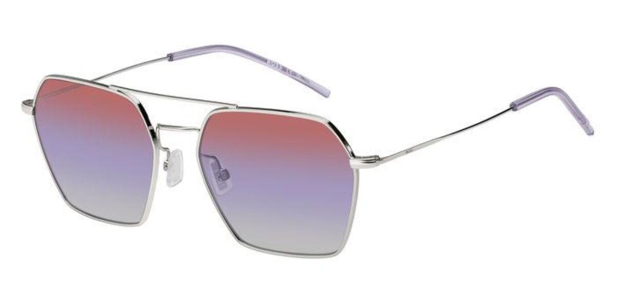 BOSS Boss 1533/S 010/YU, Silver frame, Burgundy Gradient Purple lenses