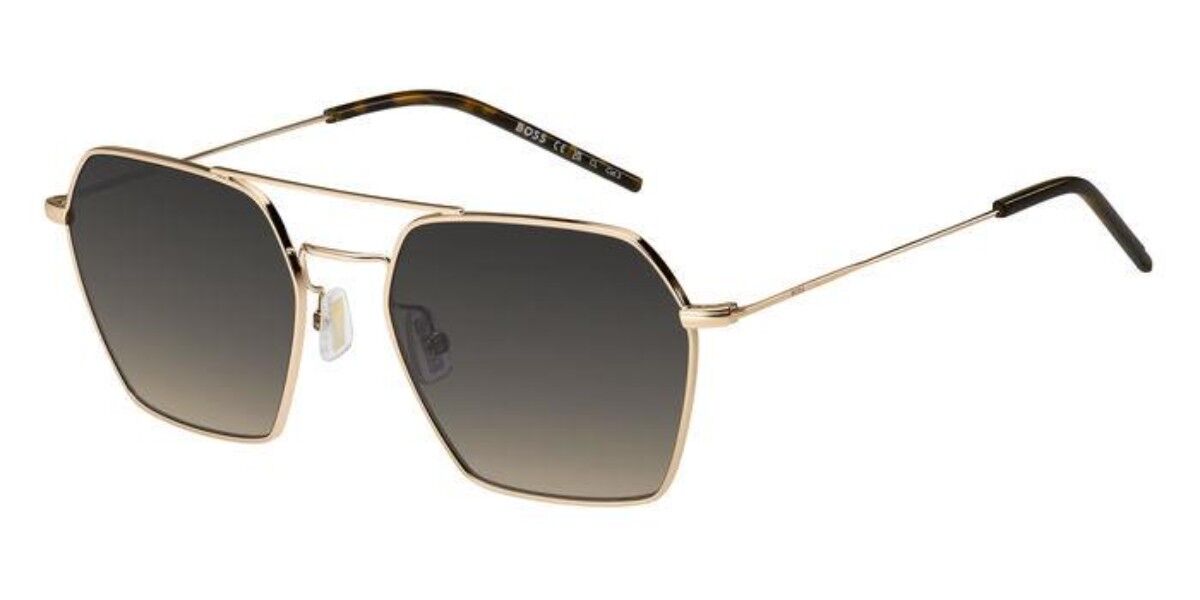 BOSS Boss 1533/S 000/PR, Gold frame, Dark Grey Gradient Brown lenses