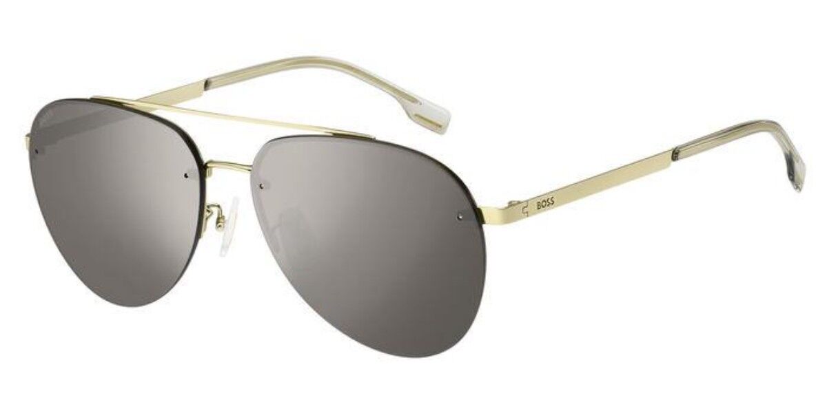 BOSS Boss 1537/F/SK Asian Fit J5G/T4, Gold frame, Flash Silver Mirror lenses
