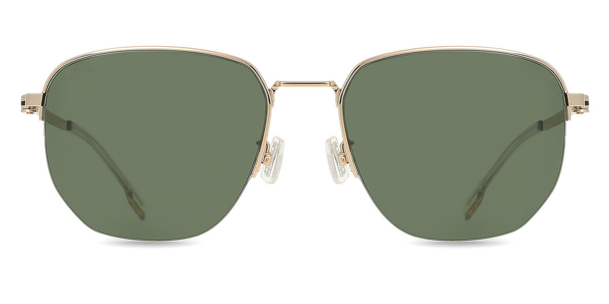 BOSS Boss 1538/F/SK Asian Fit J5G/QT, Gold frame, Green lenses