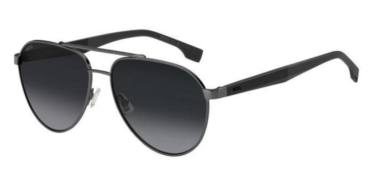 BOSS Boss 1485/S PTA/1I, Silver frame, Gradient Dark Grey lenses