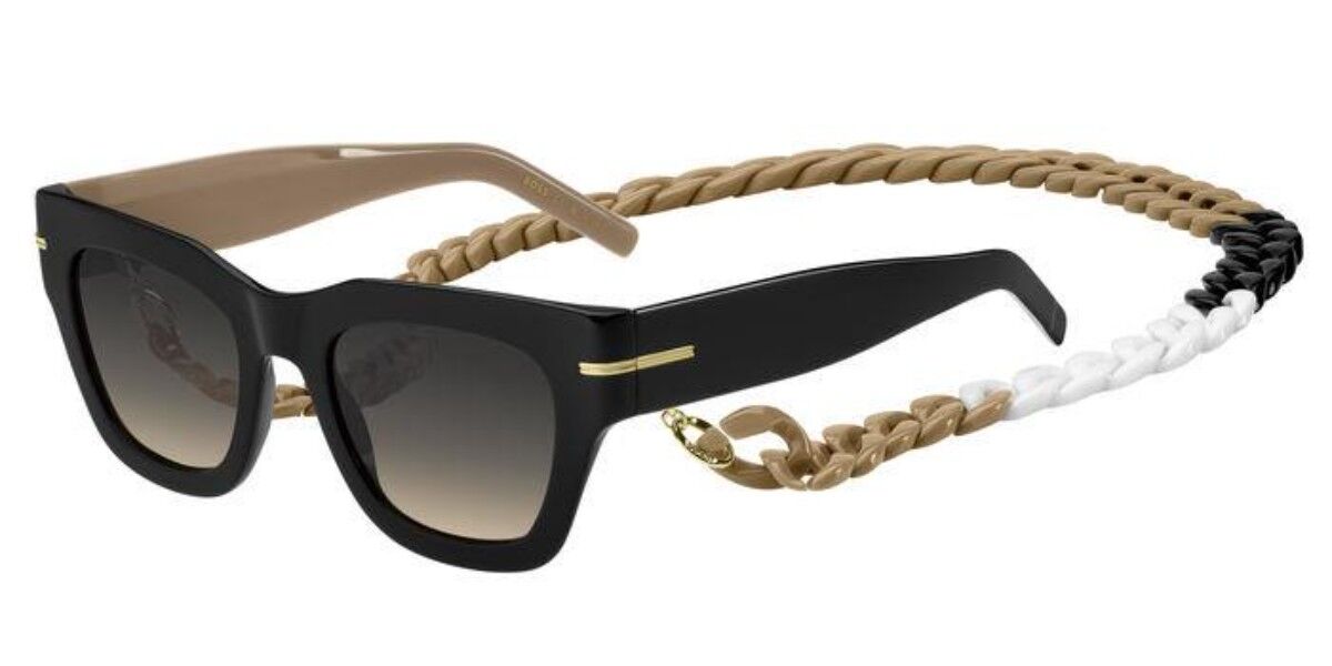 BOSS Boss 1520/N/S 0WM/PR, Black frame, Dark Grey Gradient Brown lenses