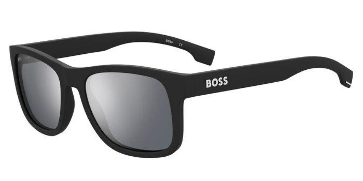 BOSS Boss 1568/S 003/T4, Black frame, Dark Grey Silver Flash Mirror lenses