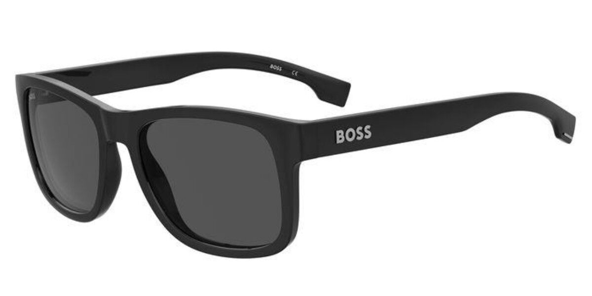 BOSS Boss 1568/S 807/IR, Black frame, Solid Dark Grey lenses