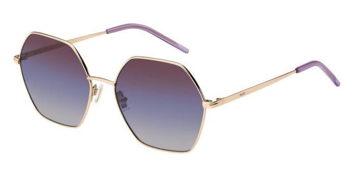 BOSS Boss 1589/S DDB/YU, Gold frame, Gradient Burgundy Purple lenses