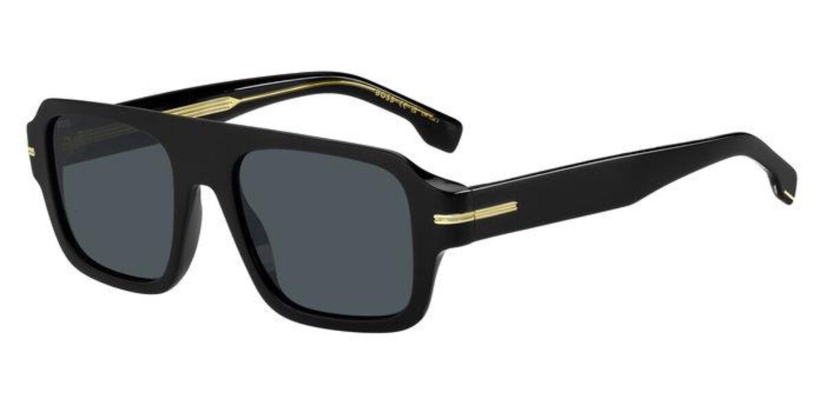 BOSS Boss 1595/S 807/A9, Black frame, Avio Blue lenses