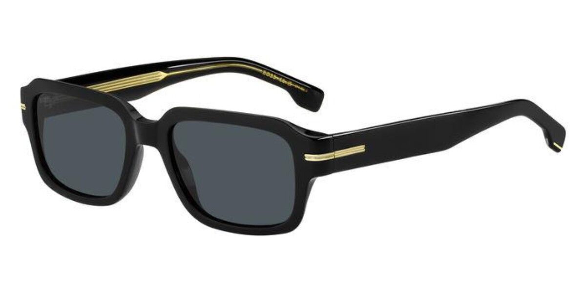 BOSS Boss 1596/S 807/A9, Black frame, Avio Blue lenses