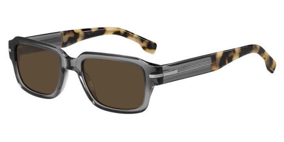 BOSS Boss 1596/S ACI/2M, Grey frame, Dark Brown lenses