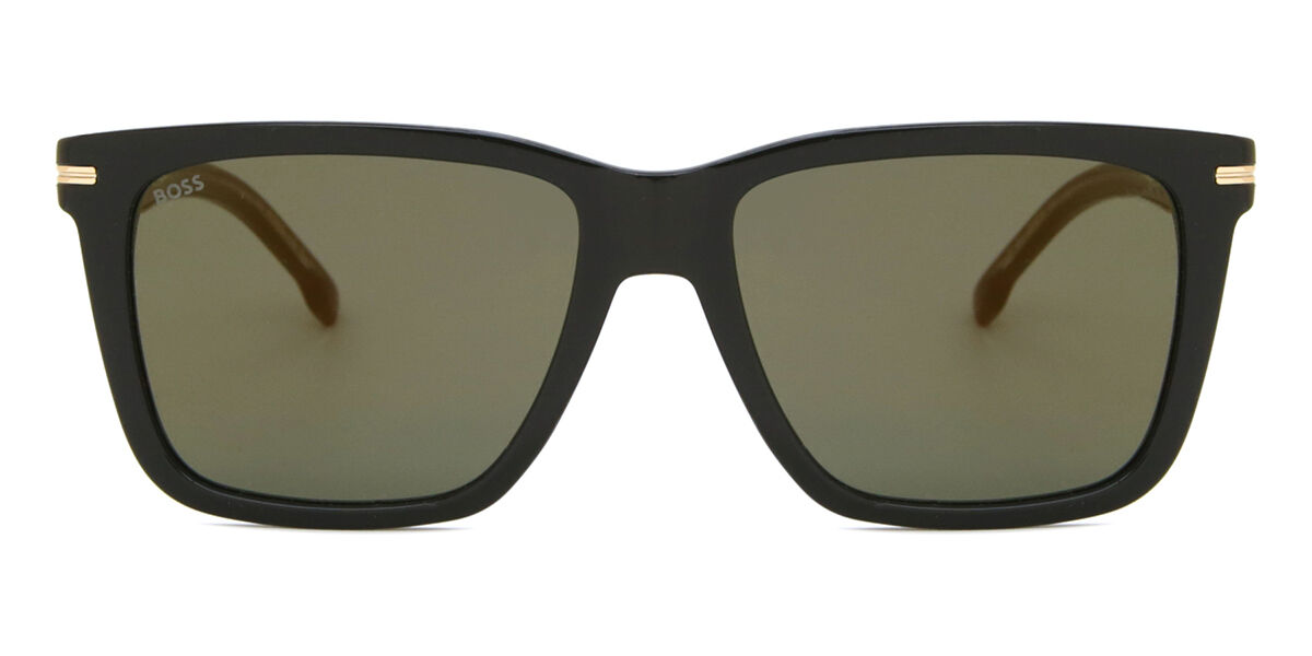 BOSS Boss 1598/S 2M2/JO, Black frame, Grey Bronze Brown Mirror lenses