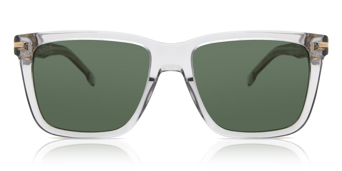 BOSS Boss 1598/S KB7/QT, Grey frame, Solid Grey Green lenses